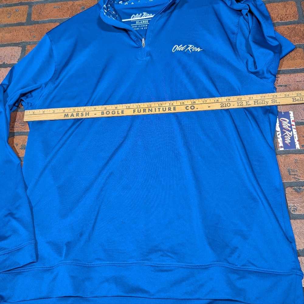 Old Row Men's XL Royal Blue Tailgate Quarter-Zip - Picture 8 of 10